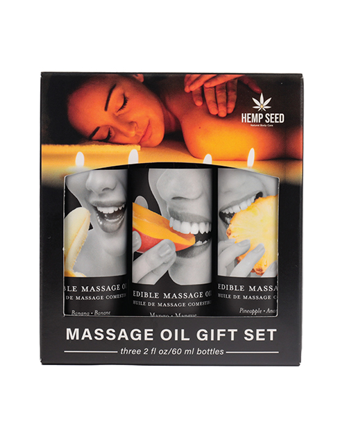 Earthly Body Edible Massage Oil Gift Set - 2 oz